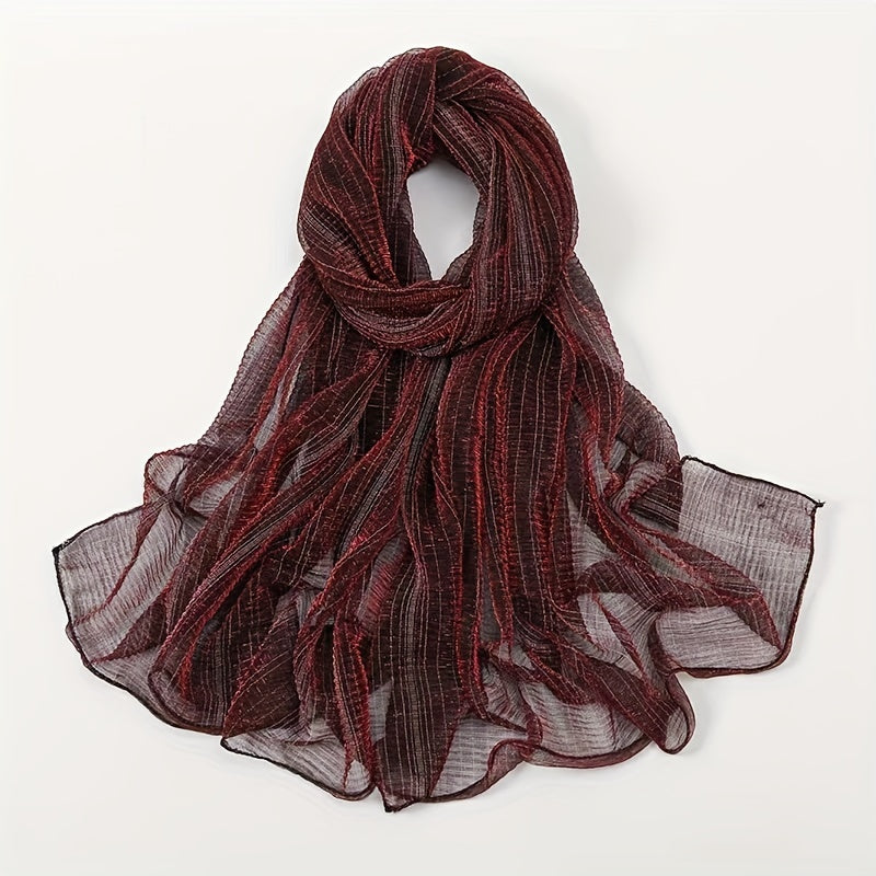 Thin Breathable Gauze Hijab Solid Shawl for Women