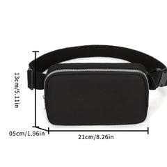 Double Layer Zipper Fanny Pack for Running Jogging