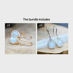 Vintage Silver Opal Drop Earring For Women