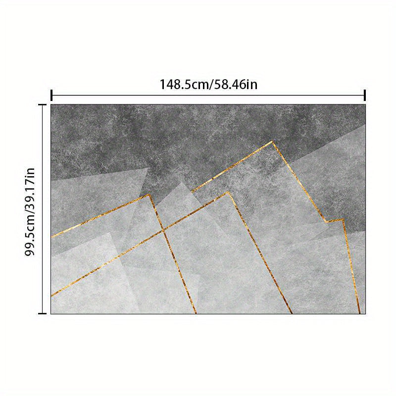 Modern Geometric Area Rug Soft Nordic Anti Slip Machine Washable Rug