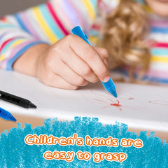 12 Washable Non Toxic Crayons for Kids Art Supplies Mess Coloring Toddlers