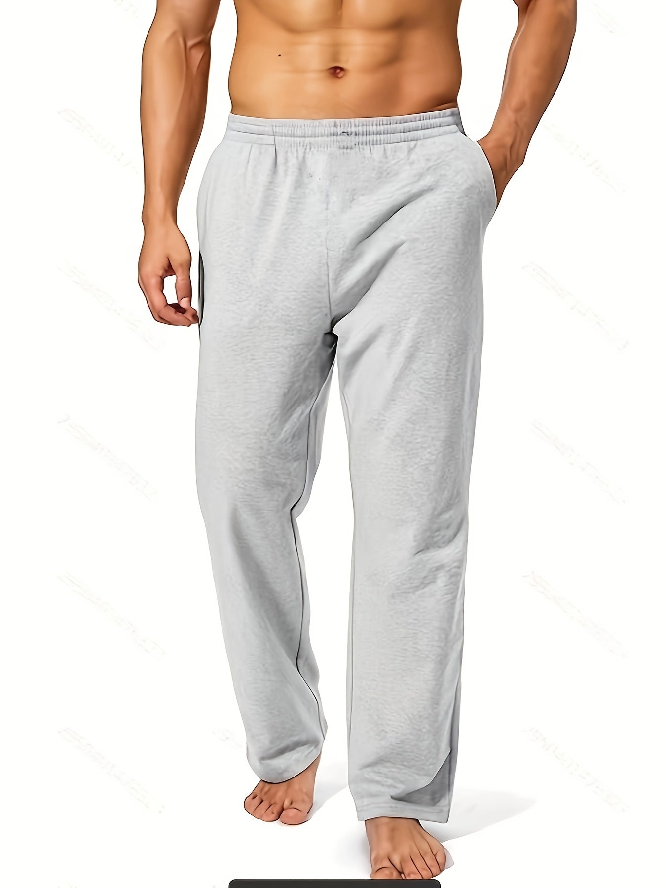 Classic Joogers Men's Casual Drawstring Sweatpants for Fall Winter