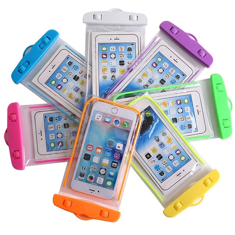 Glow in the Dark Waterproof Phone Pouch for Swimming Universal Dry Bag