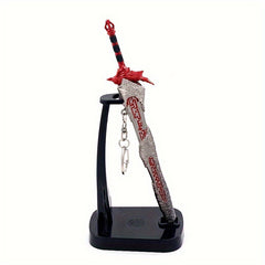 Mini Sword Pendant Keychain Toy with Sheath