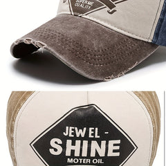Unisex Baseball Cap Outdoor Casual Retro Ripped Cap