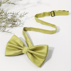 Casual Small Checkered Bow Tie for Men