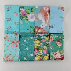 8pcs Twill Tie Cotton Jelly Roll Patchwork Cloth Set DIY Crafts