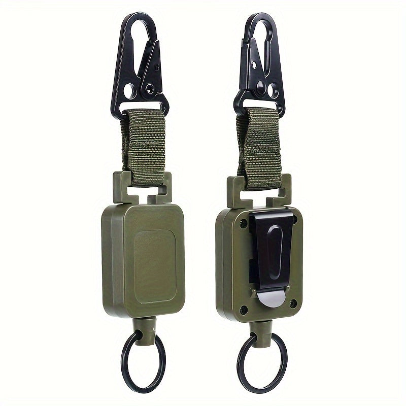Retractable Keychain Buckle Steel Wire Rope Keyring