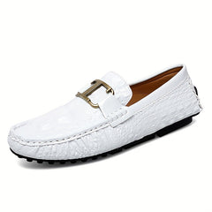 Men's Metallic Loafer Shoes Slip-On Driving Shoes