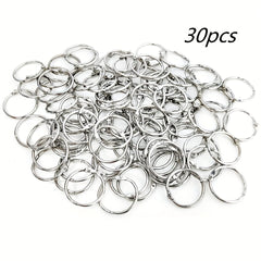30pcs Loose Leaf Clip Ring 2 1inch Nickel Plated Steel Loose Leaf Clip Ring