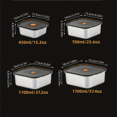 304 Stainless Steel Large Capacity Lunch Box with Lid for Teenagers and Workers