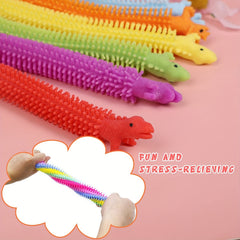 20pcs Dinosaur Sensory Noodle Stretchy String Fidget Toys for Stress Relief