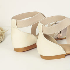 Floral Embroidered Lace Flat Sandals Cross Strap Slip On Shoes