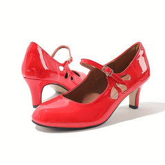 Women's Hollow Out Pumps Ankle Strap Shoes