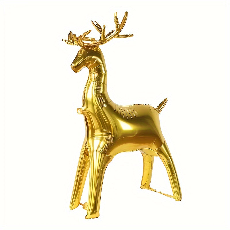 2pcs Christmas Golden Elk Balloons Party Decoration Aluminum Film Balloons