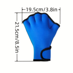 Diving Webbed Gloves Half Finger Swimming Gloves for Men and Women