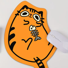 Cartoon Animal Shaped Leaf Non-slip Mouse Pad