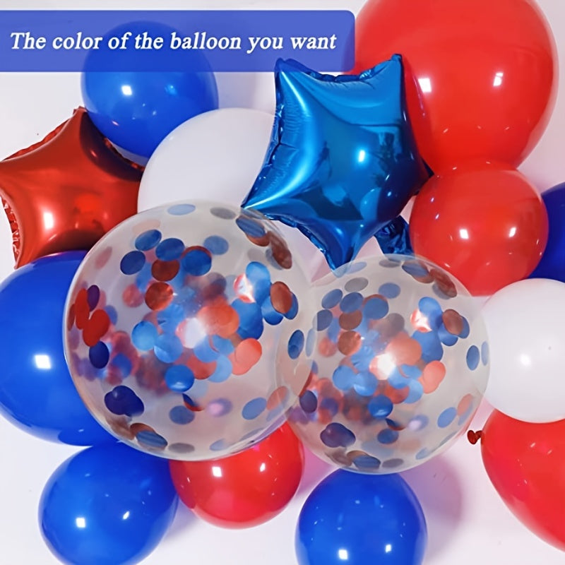 160pcs Red And Blue Balloon Garland Arch Set