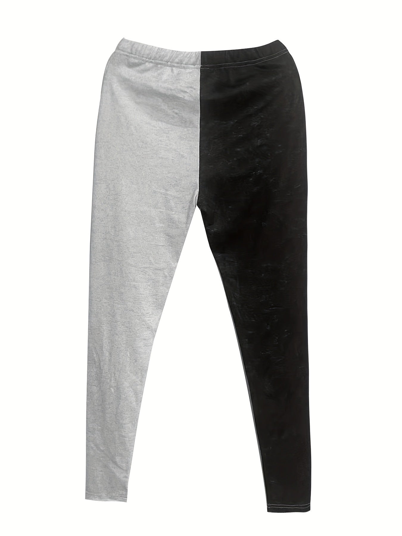 Blessed & Jesus Print Skinny Leggings Casual Elastic Waist