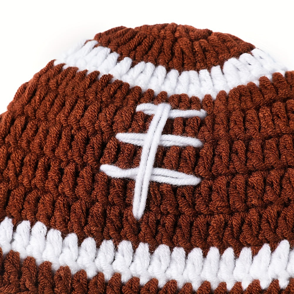 Newborn Football Crochet Outfit Set 3 Piece Photography Keepsake Ensemble