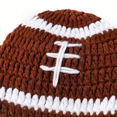 Newborn Football Crochet Outfit Set 3 Piece Photography Keepsake Ensemble