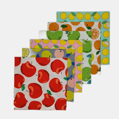 6pcs Fruit Series Quilting Fabric Cotton Craft DIY Doll Clothes Fabric