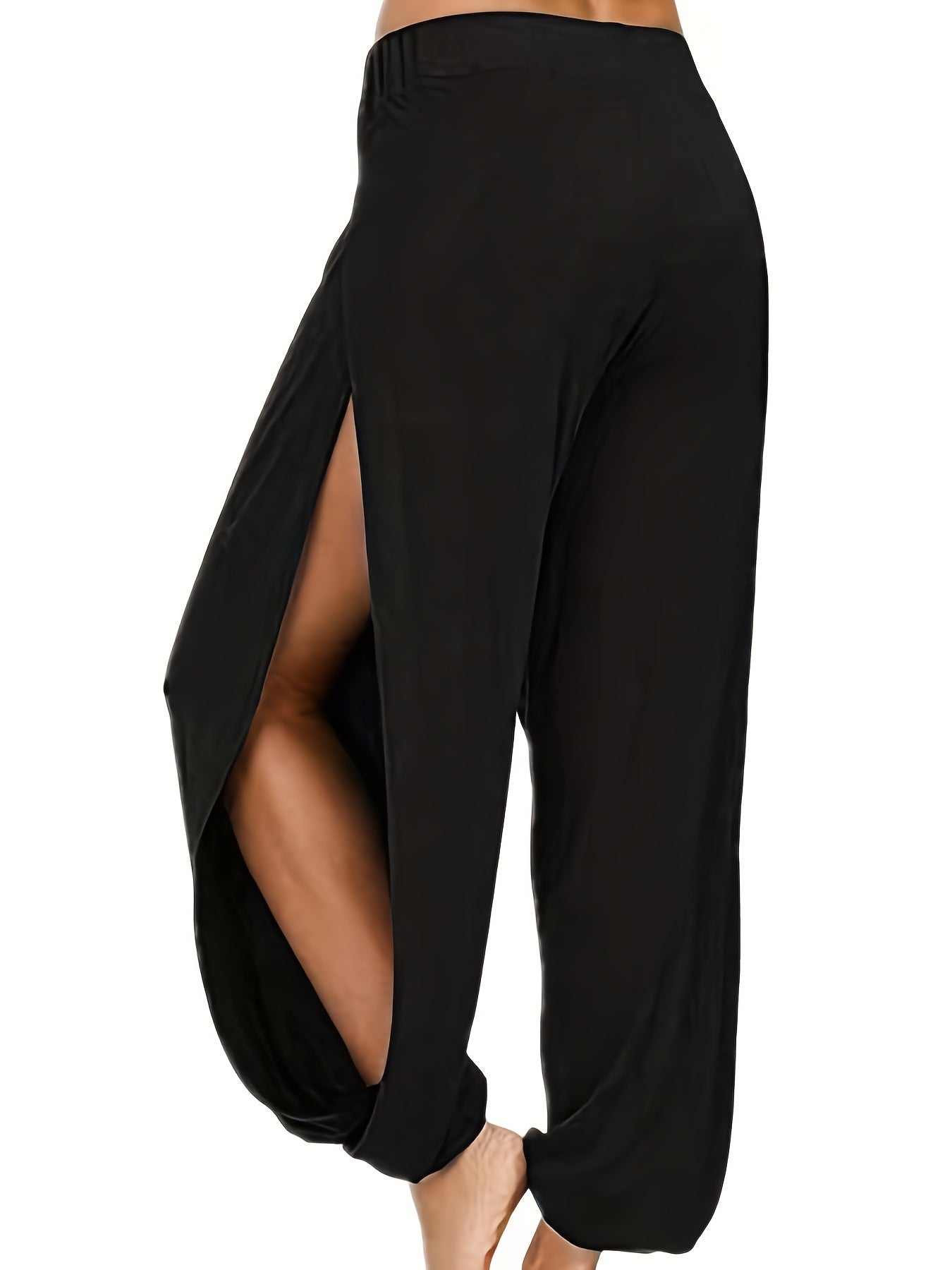 High Waist Split Pants for Women