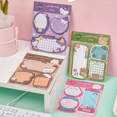 Cartoon Sticky Notes Creative Message Hand Account Memo Paper 1pc