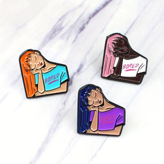 Sleeping Girl Jewelry Brooch Versatile Beauty Styling Decoration Gift