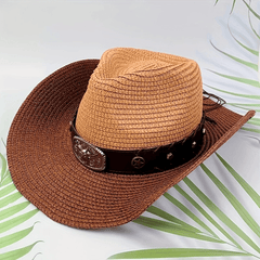 Stripe Cowboy Hat Stylish Sunshade Hat For Men