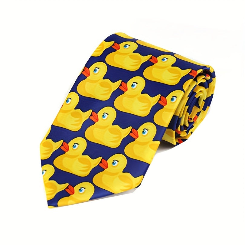 Men's Duck Snowman Necktie for Wedding Party Outfit