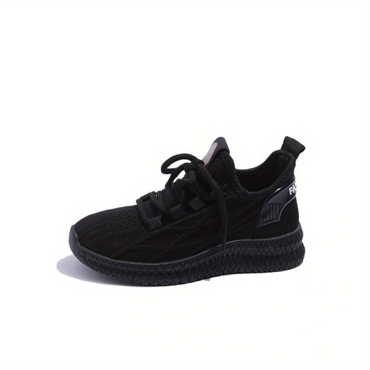 Kids' Lace Up Outdoor Shoes, Breathable & Shock Absorbing