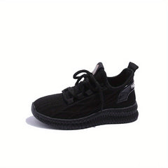 Kids' Lace Up Outdoor Shoes, Breathable & Shock Absorbing