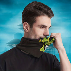 Ice Silk Bandana Print Casual Cycling Face Mask UV Protection Neck Cover