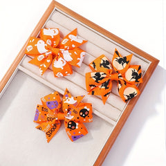 Halloween Kids Bow Hair Clips for Baby Girls, 2pcs