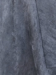 Waterfall Collar Solid Jacket Open Front Ruffle Outerwear