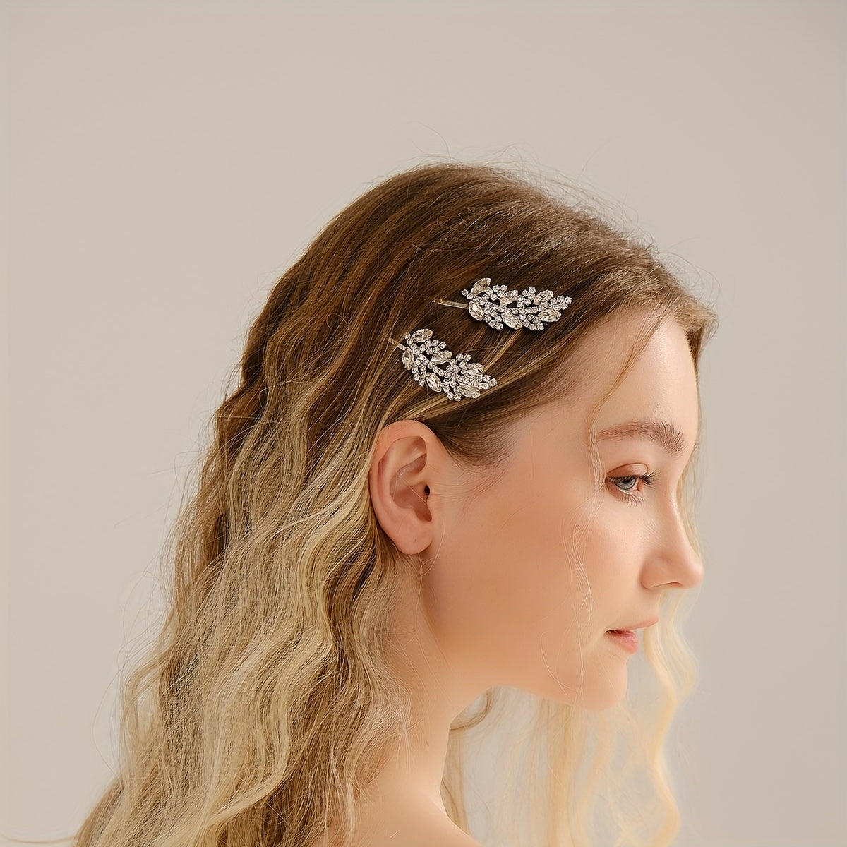 Crystal Wedding Bride Hair Comb Rhinestone Bridal Hair Piece