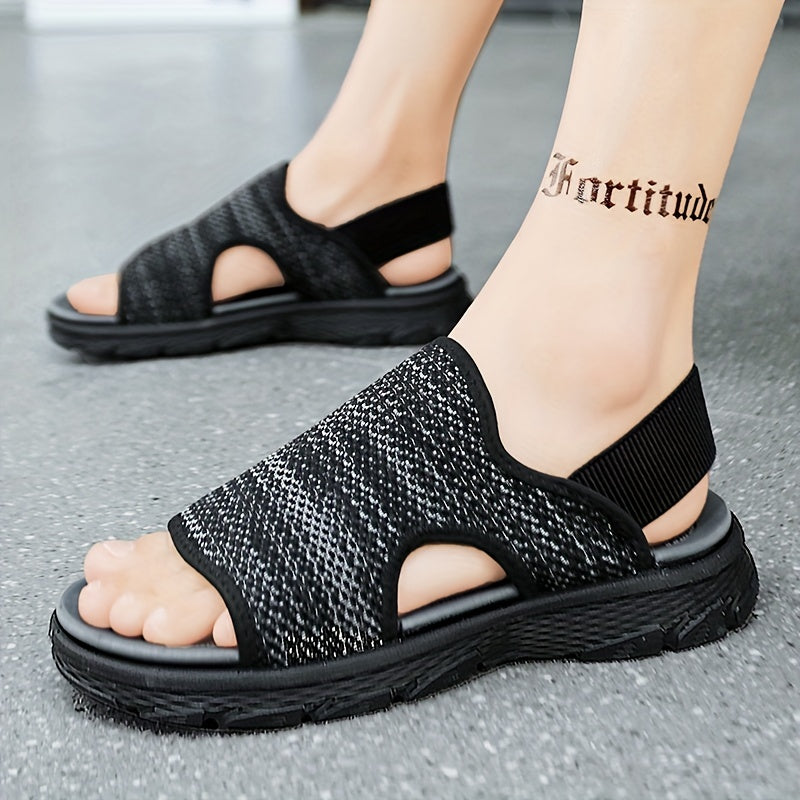 Men's Open Toe Slides Non Slip House Shoes Summer