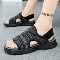 Men's Open Toe Slides Non Slip House Shoes Summer