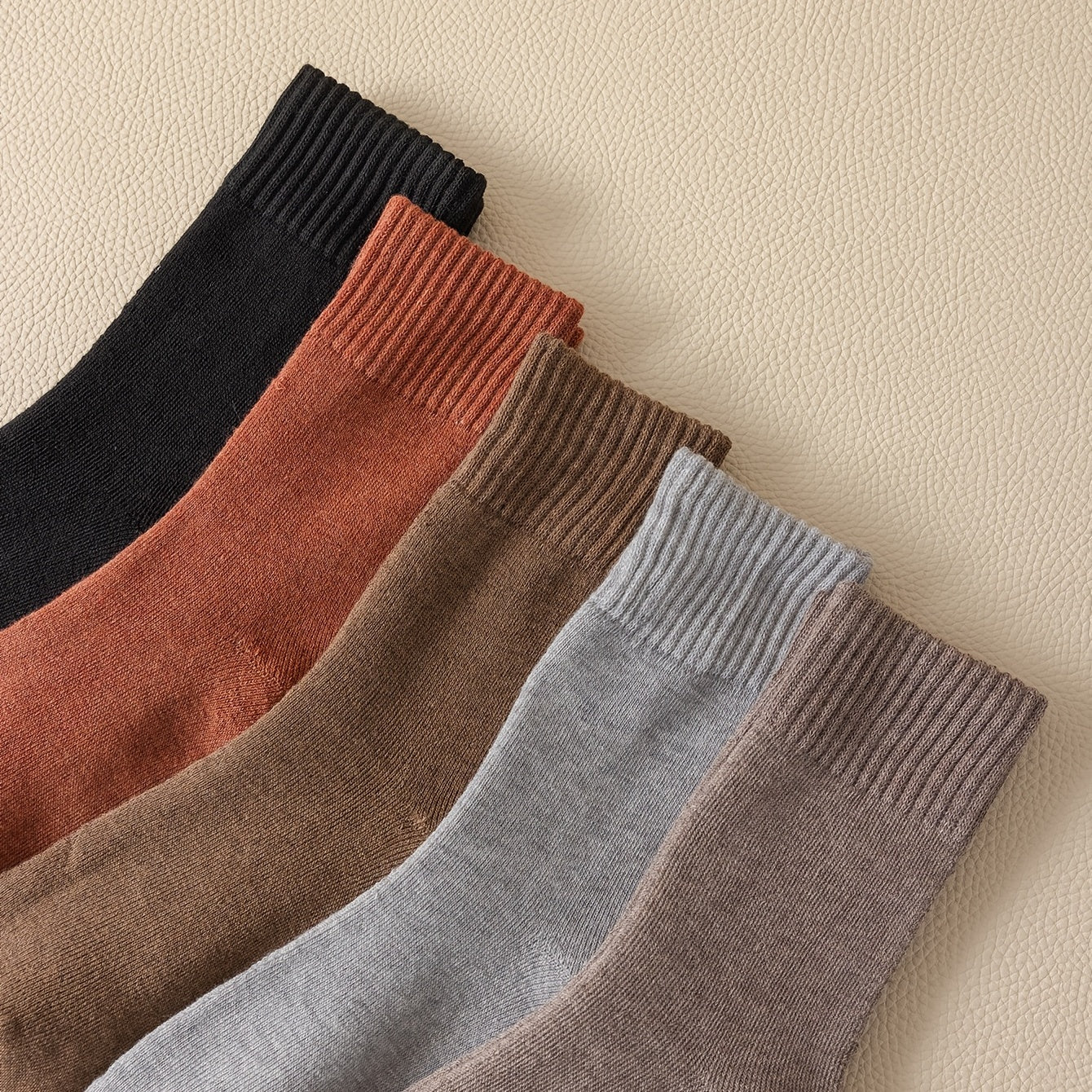 5 Pairs Winter Thermal Snow Crew Socks Women's Stockings & Hosiery