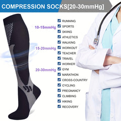 Men's Compression Sport Socks - Sweat Absorbing Nylon Blend