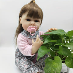 22" Soft Hair Transplant Reborn Doll for Kids