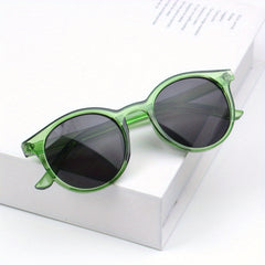 Kids Round Frame Sunglasses UV Protection Glasses For Girls And Boys