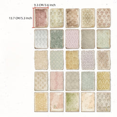 50pcs Retro Flower Note Paper Journal Diary DIY Decoration