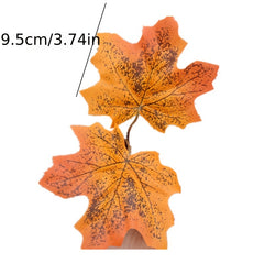 Autumn Maple Leaves and Rattan Door Hanging Decor