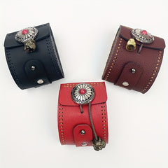 Outdoor Slingshot Pouch PU Leather Magnet Belt Bag