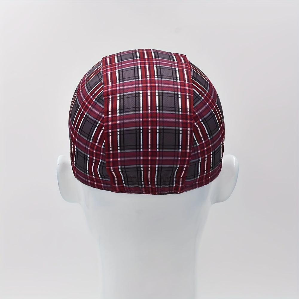 Vintage Cycling Cap Under Helmet Hat Breathable Retro for Men
