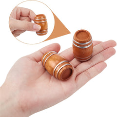 Wooden Barrel Bar Scene Props with Model Accessories Dollhouse Toy