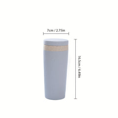 320ml Double Layer Fiber Plastic Water Cup - Outdoor Sports Fitness