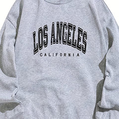 Cozy Letter Print Sweatshirt for Women